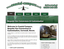 Tablet Screenshot of coastal-campers.co.uk